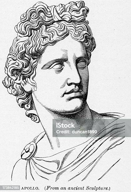 Apollo God Of Light And The Sun Stock Illustration - Download Image Now - Apollo, Greek God, Ancient