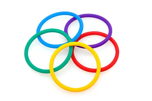 Photo of Five Colorful Rings in order