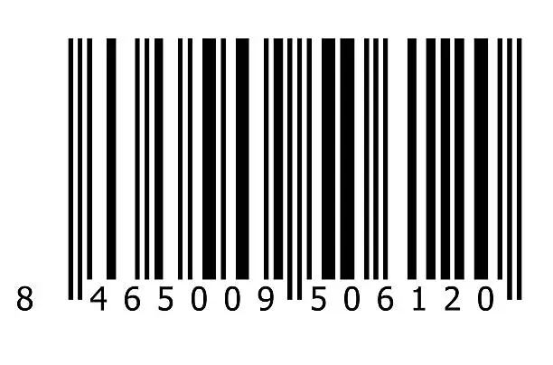 Photo of A simple image of a striped barcode