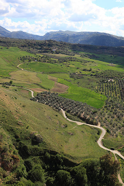 istock Ronda gorge and view to mountains 173843669