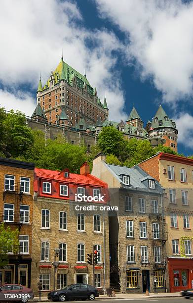 Miasto Quebec I Hotel Chateau Frontenac - zdjęcia stockowe i więcej obrazów Québec - Québec, Hotel Chateau Frontenac, Ameryka Północna