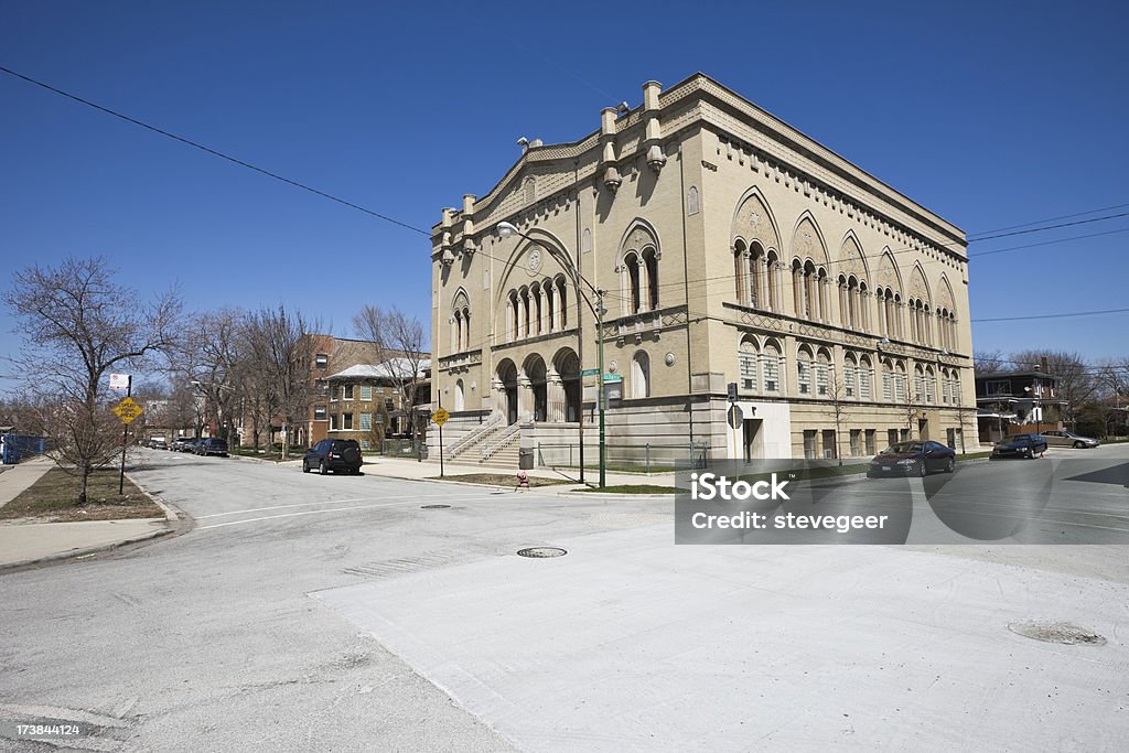 Vintage Chicago Sinagoga convertido para Igreja - Royalty-free Ao Ar Livre Foto de stock