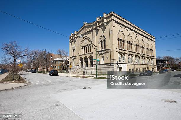 Vintage Chicago Sinagoga Convertido Para Igreja - Fotografias de stock e mais imagens de Ao Ar Livre - Ao Ar Livre, Arquitetura, Centro-oeste dos Estados Unidos