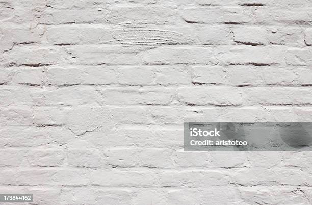 Muro Di Mattoni - Fotografie stock e altre immagini di Bianco - Bianco, Composizione orizzontale, Copy Space