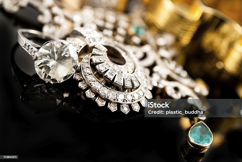 Majątek z biżuteria - Zbiór zdjęć royalty-free (Luksus)