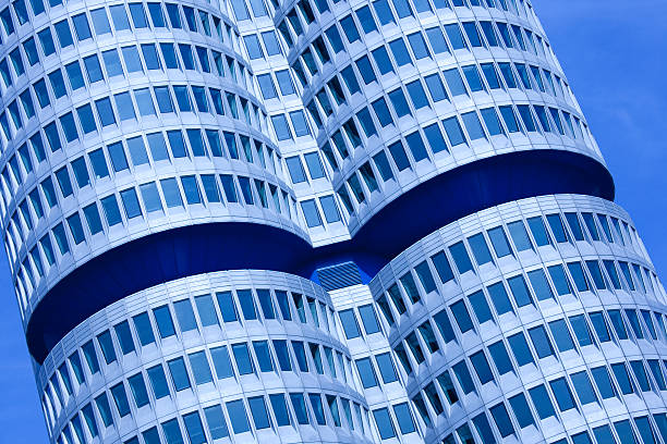 istock Modern German Skyscraper Office Building Exterior, Munich Germany 173844219
