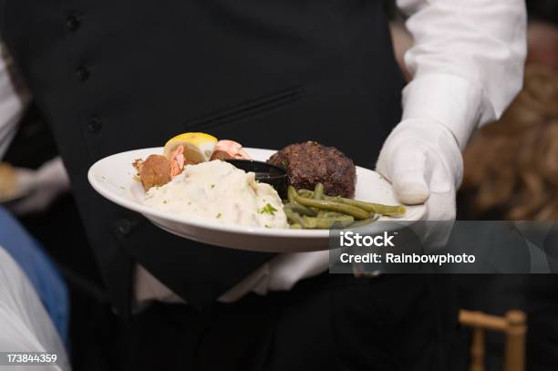 Mit Den Hauptgericht Stockfoto und mehr Bilder von Grüne Bohne - Grüne Bohne, Kartoffelpüree, Steak