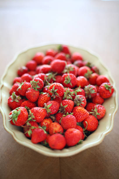 Strawberries stock photo