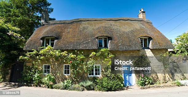 Idyllic Thatched Cottage Stock Photo - Download Image Now - Thatched Roof, Rooftop, Cottage