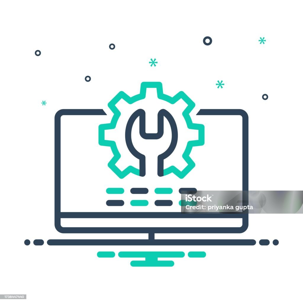 Configuration Setting Stock Illustration - Download Image Now - Desktop ...