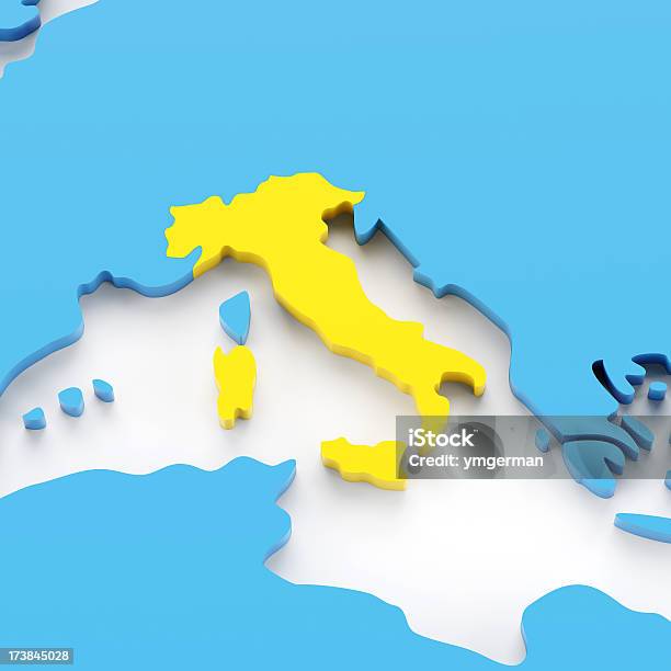 3 D マップのイタリア - 3Dのストックフォトや画像を多数ご用意 - 3D, イタリア, イラストレーション