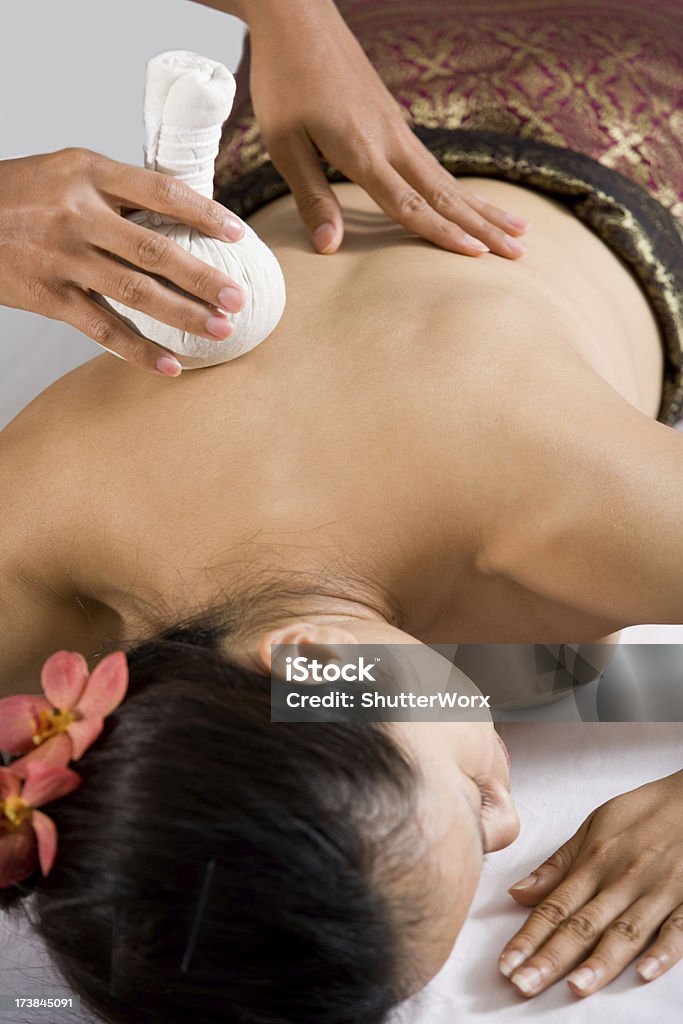 A ser massajado - Royalty-free Cultura Tailandesa Foto de stock