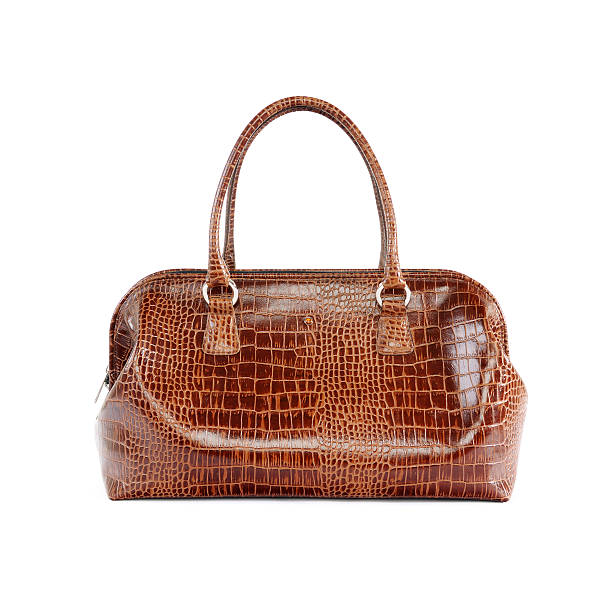 istock Luxury ladies handbag with brown leather 173846201