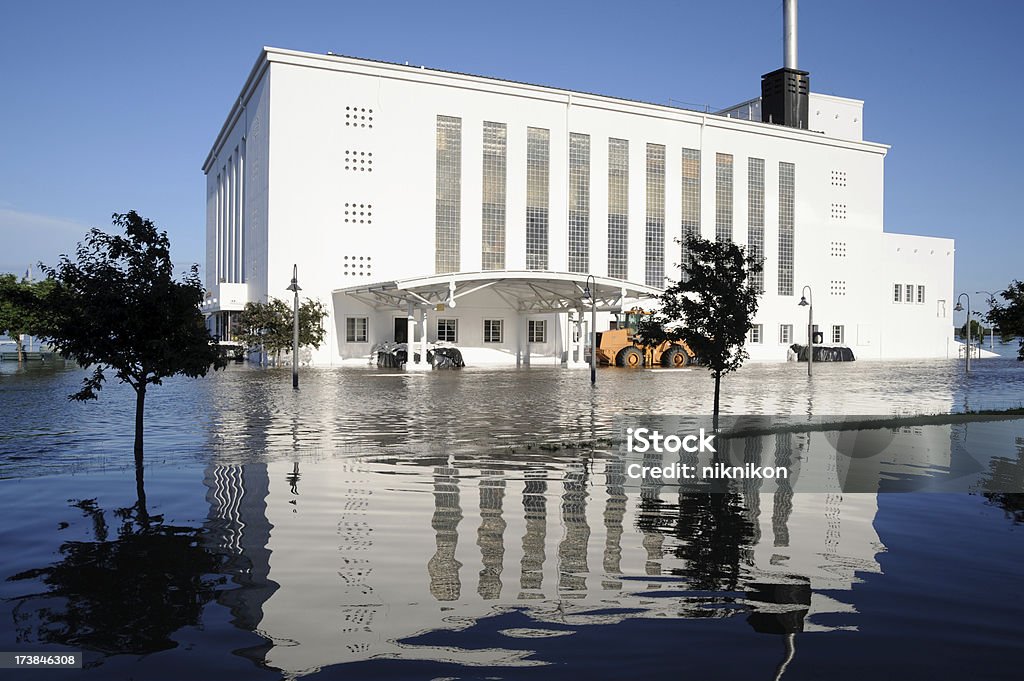 Flooded Building For similar images: Flood Stock Photo