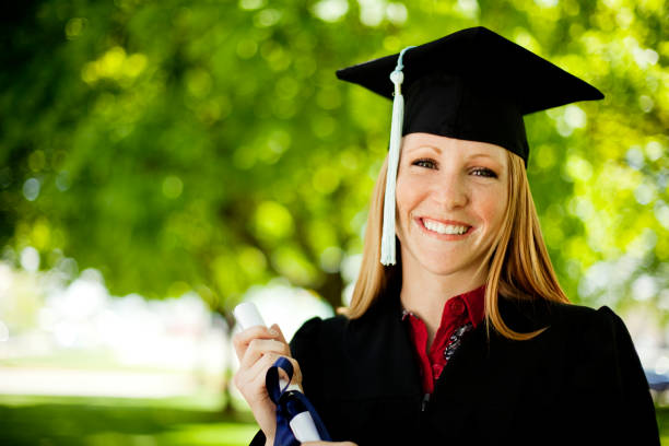 istock Female College Graduate 173846490