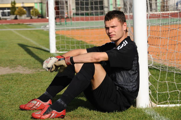 istock Soccer goalie resting 173847284