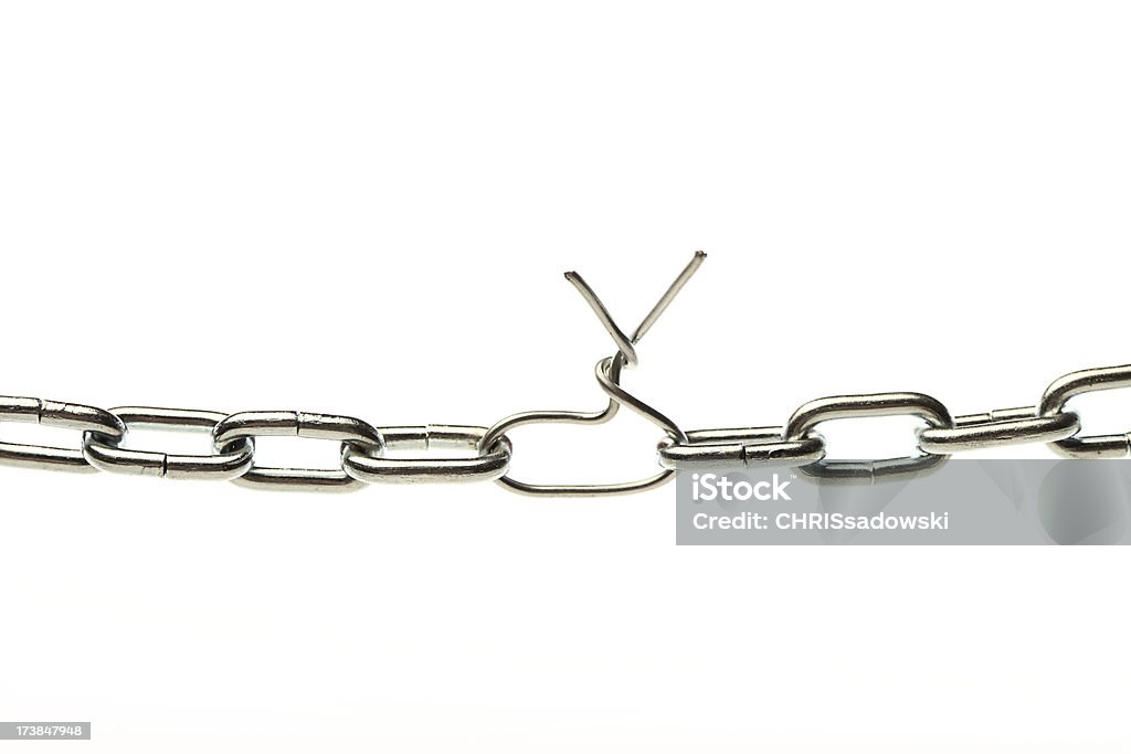 El eslabón más débil de la - Foto de stock de A Chain Is As Strong As Its Weakest Link - refrán en inglés libre de derechos
