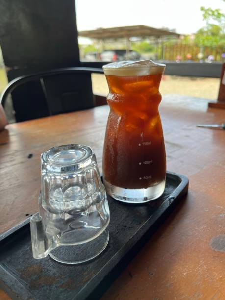 istock Cold wine coffee on a big glass 1738479719