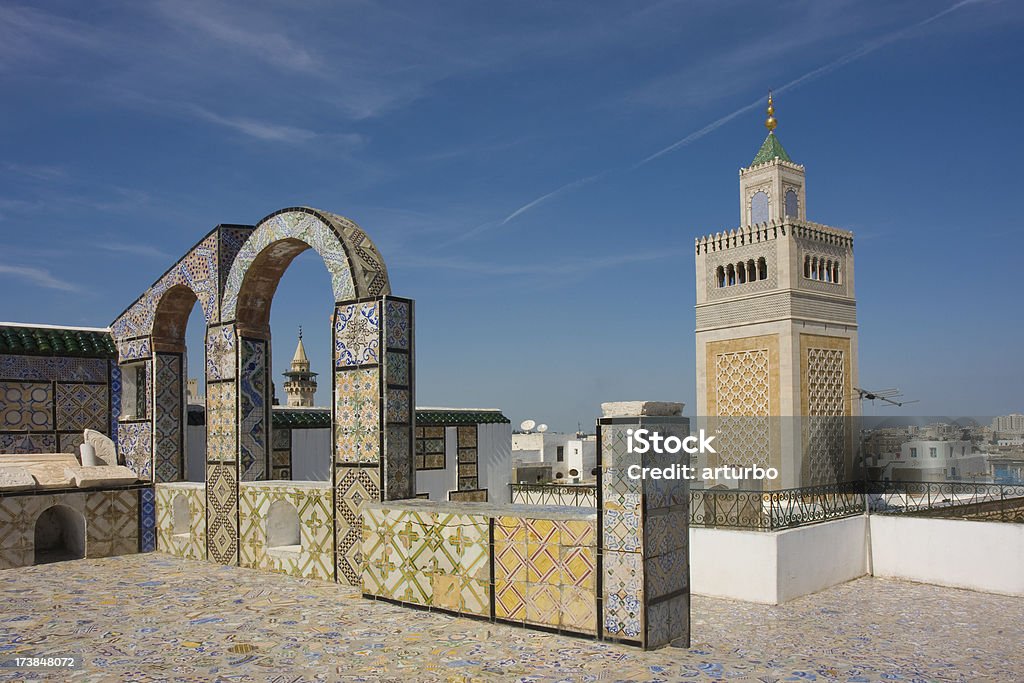 Тунис крыше с видом на - Стоковые фото Антиквариат роялти-фри