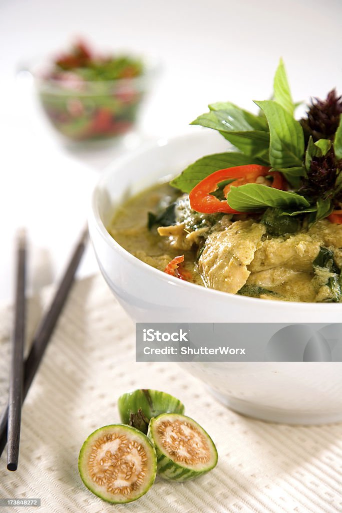 Pollo al Curry verde - Foto stock royalty-free di Cultura tailandese