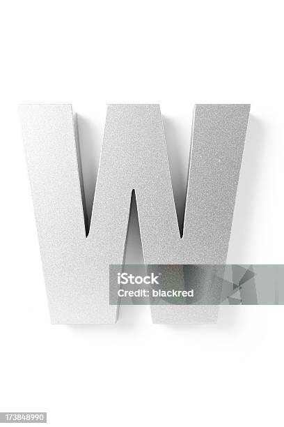 Letter W Stock Photo - Download Image Now - Alphabet, Arts Culture and Entertainment, Capital Letter