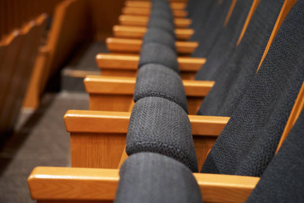 istock Image of hall seating stairs 1738497924