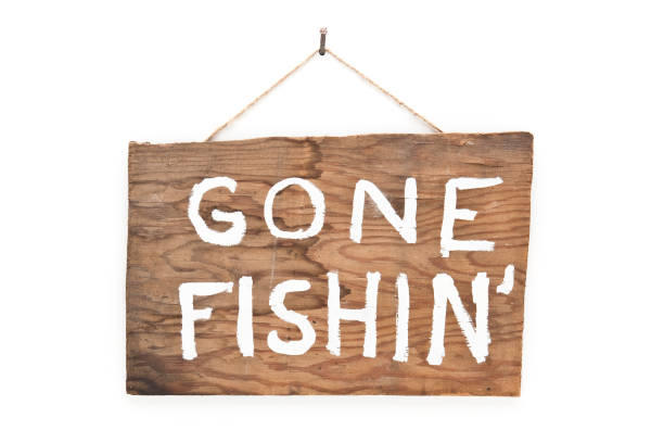 Gone Fishin' stock photo