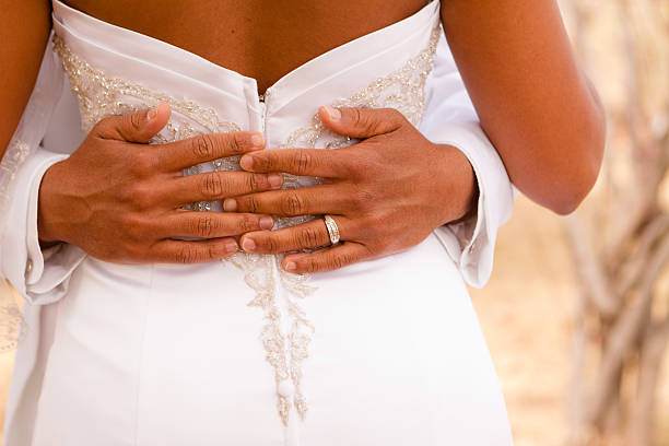 свадьба - bride women standing beauty in nature стоковые фото и изображения