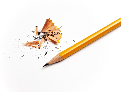A newly sharpened pencil.