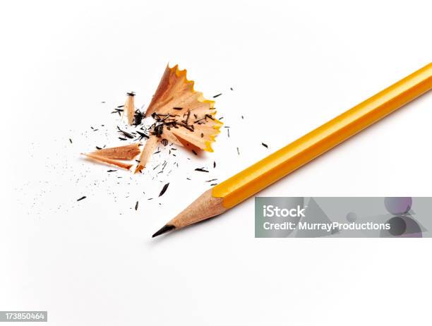 Sharpened Pencil Stock Photo - Download Image Now - Pencil, Sharp, Pencil Shavings