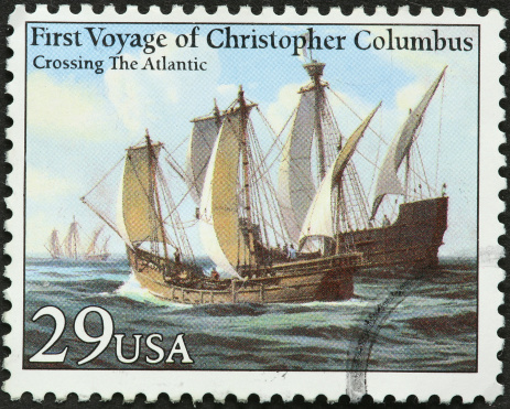 Columbus' first voyage.