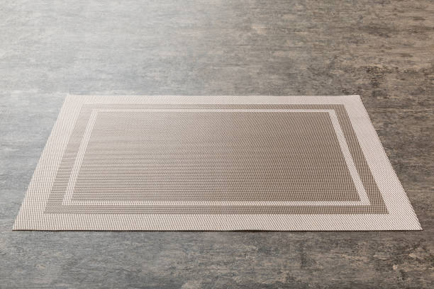 istock Perspective view of brown tablecloth for food on cement background. Empty space for your design 1738513747
