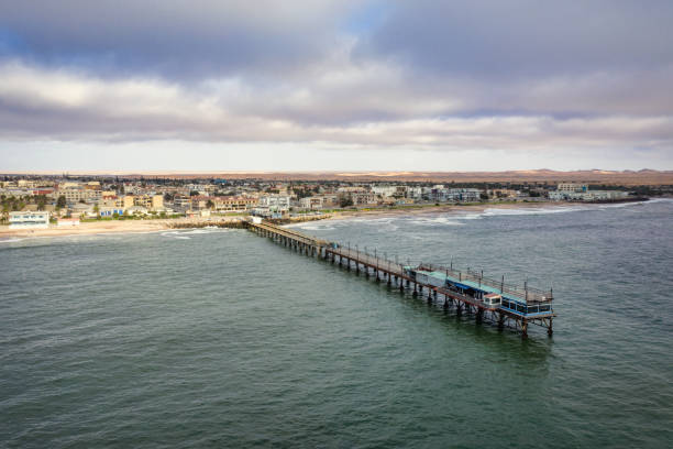 istock Namibia Swakopmund Jetty South Atlantic Ocean Drone View 1738518349