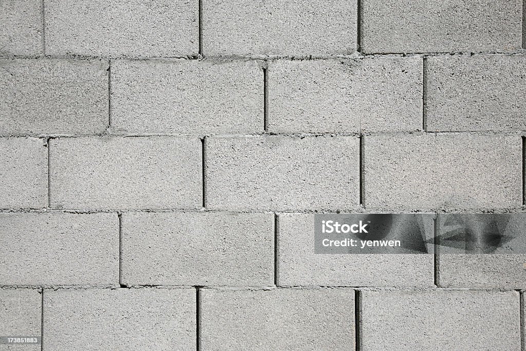 Betonblock Wand - Lizenzfrei Schlackenbetonblock Stock-Foto