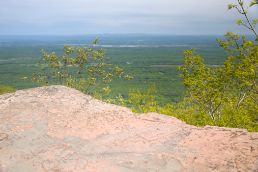 Beautiful landscape from the top of Bear Mountain in New York