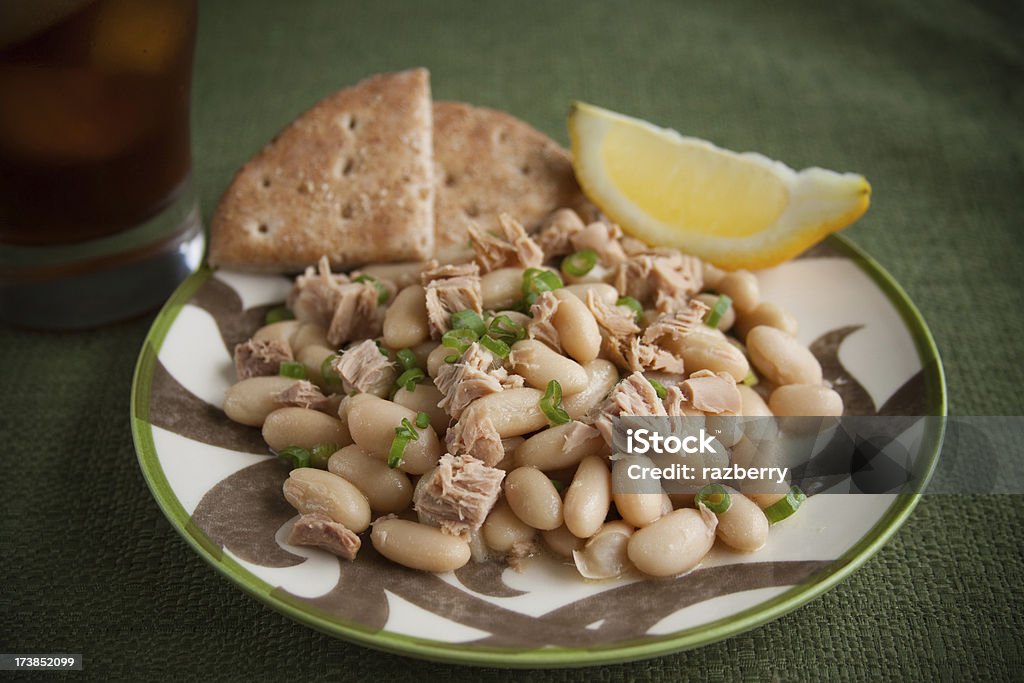 Atum e Salada de Feijão Branco - Royalty-free Alimentação Saudável Foto de stock