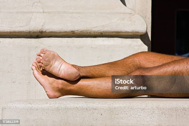 Suntanned Male Legs Stock Photo - Download Image Now - Active Lifestyle, Beauty, Brown