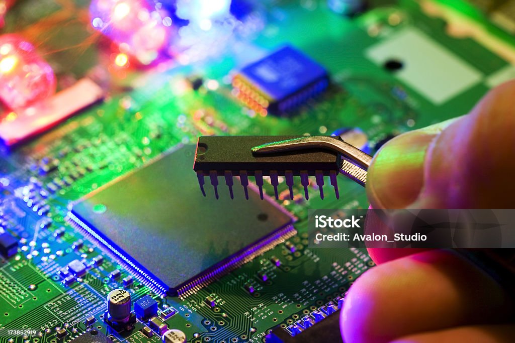 CIRCUITO INTEGRATO - Foto stock royalty-free di Semiconduttore