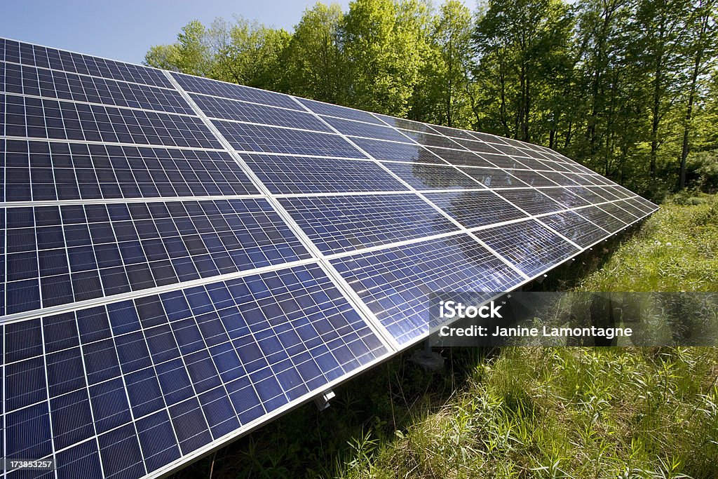 Solarkollektoren - Lizenzfrei Blau Stock-Foto