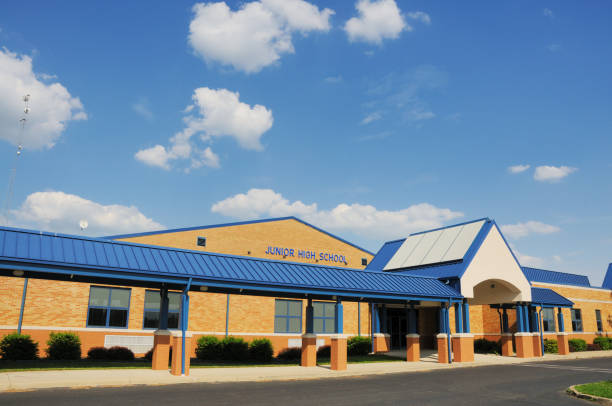 istock American Public Junior High School Building 173853489