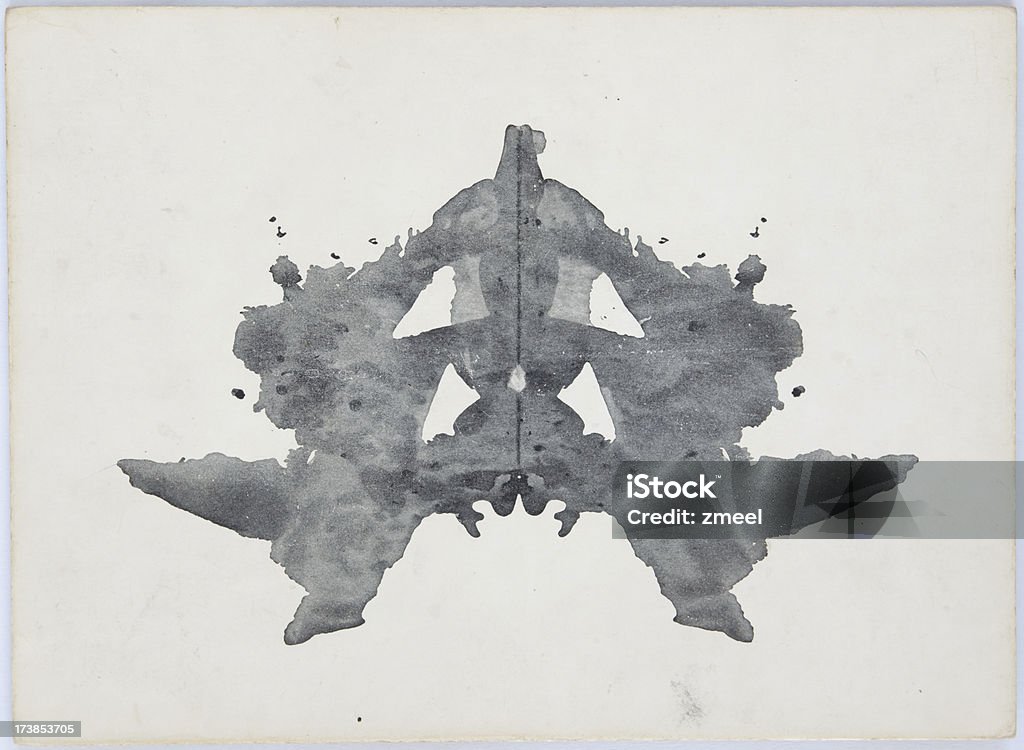 Rorschach чернильных пятен - Стоковые фото Тест Роршаха роялти-фри