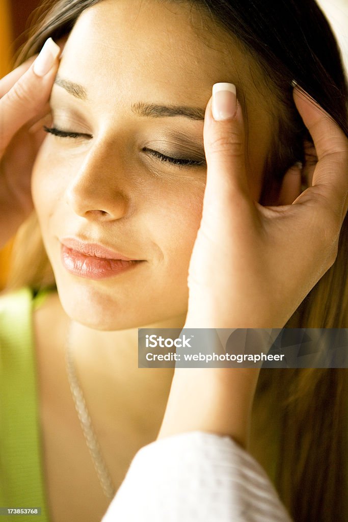 Head Massage "Head massage, canon 1Ds mark III" Adult Stock Photo