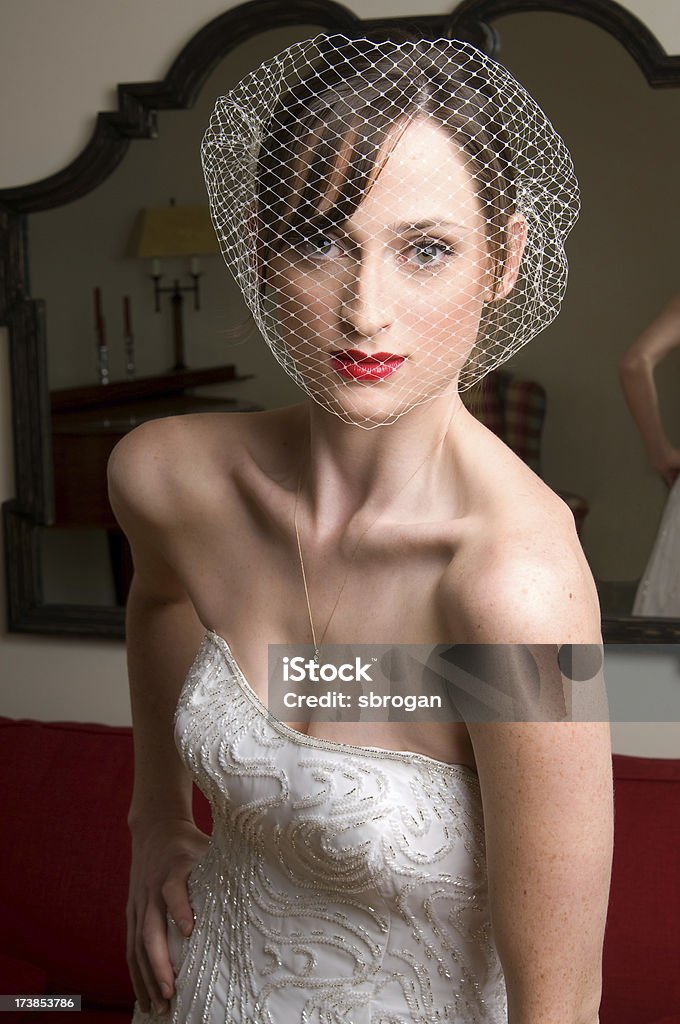 Gerahmte Braut - Lizenzfrei Abendkleid Stock-Foto