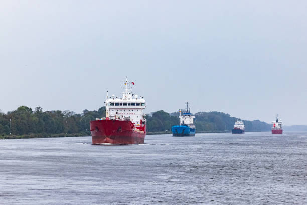 Ship traffic density on the Kiel canal, The Kiel canal plays an important role in maritime transportation.