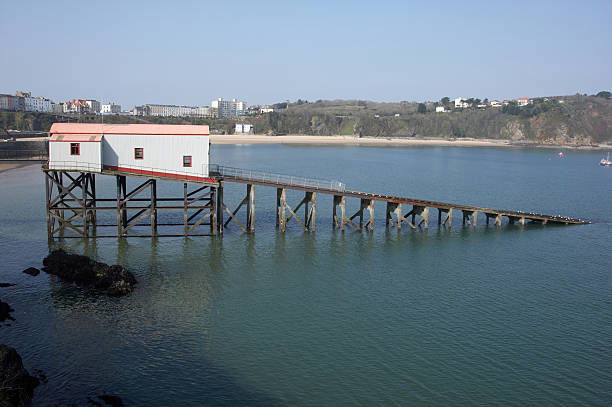 istock Lifeboat station and launch ramp 173854317