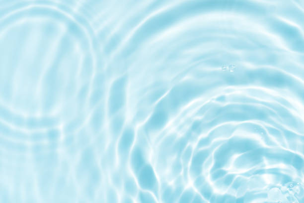istock Water texture surface with drop,ripples,splash,Aqua Blue background banner transparent of water waves in sunlight with copy space,Top view Backdrop for summer Cosmetic,Moisturiser water micellar toner 1738543982