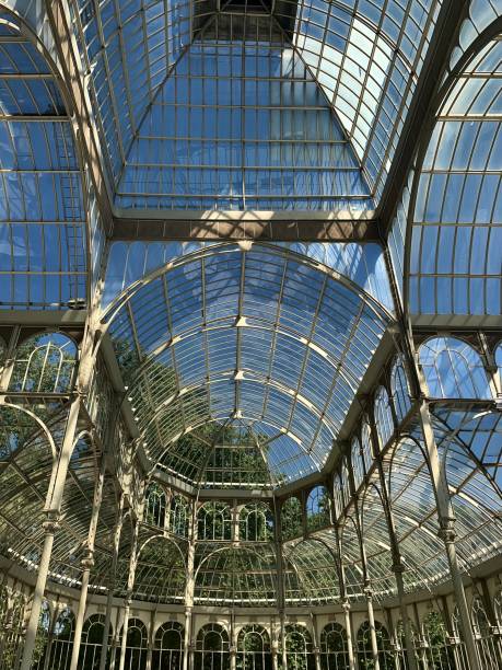 istock Crystal Palace, glass palace, stained glass windows 1738547403