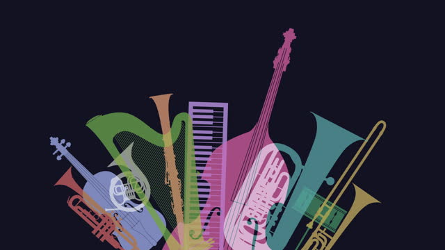 Classical Musical Instruments Animation