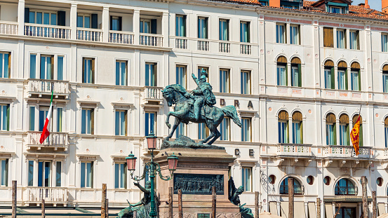 venice, italy - april 9, 2023: monument to victor emmanuel ii