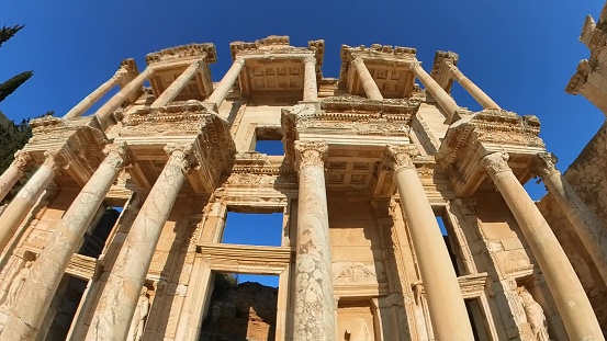 Library of Celsus of Ephesus in Turkey, stands as testament to architectural brilliance of ancient civilizations. Built in the 2nd century AD, once housed thousands of scrolls.